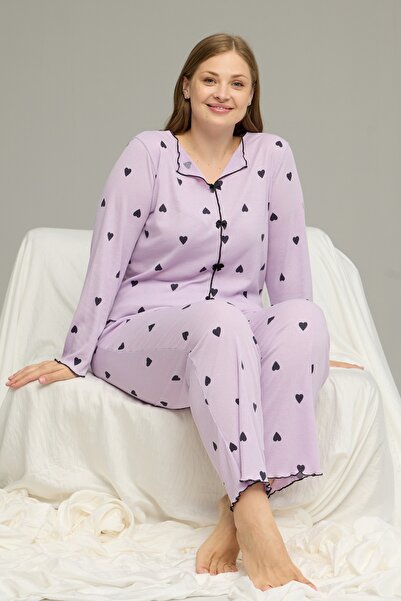 Siyah İnci Πιτζάμα Plus Size "Siyah Inci" HEART