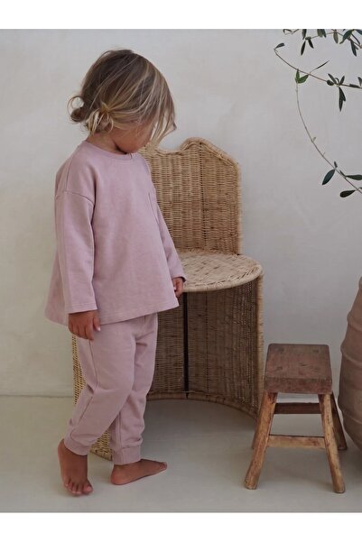 Cigit Sweatshirt Takım 2-7 Yaş Pudra Pembe