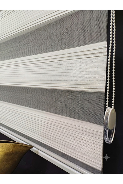 venedik home Stor Zebra Perde Gümüş Simli Jakarlı Yeni Sezon plistar zebra perde