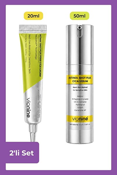 Vio nine Retinal & Retinol Microshot ™   Plus Set - 20 ml Cream + 50 ml Serum...