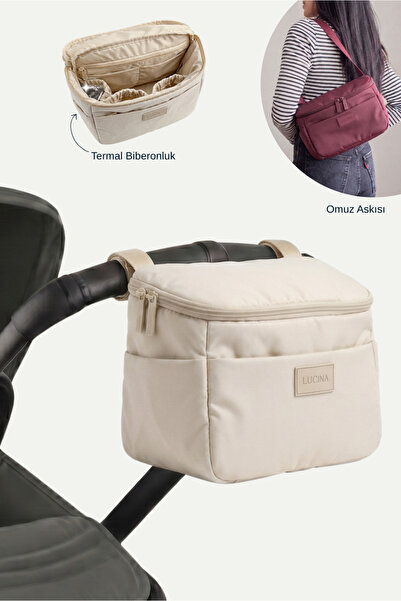 Lucina Loya Baby Stroller Organizer Baby Care Shoulder Tote Bag Organizer