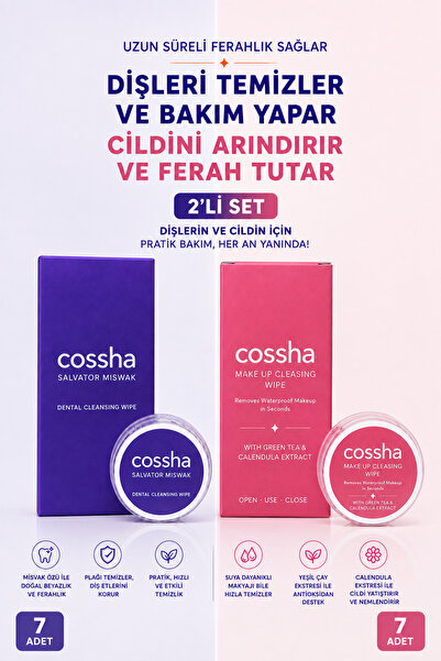 Tanışma Seti | Diş Temizleme Mendili + Makyaj Temizleme Mendili