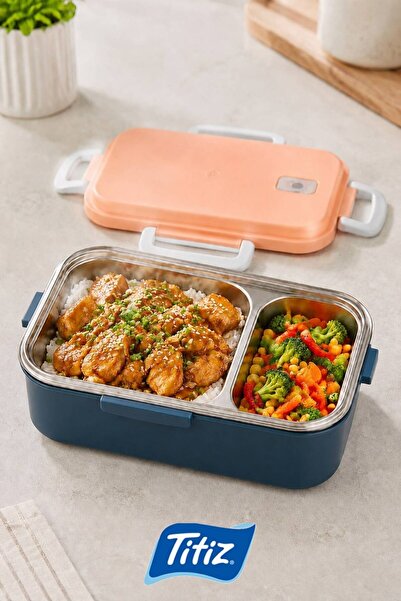 Titiz Plastik Titiz Aura Lunch Box Çelik Yemek Kabı