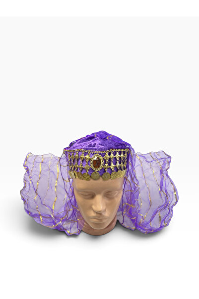 beyzade kostüm Women's Purple Tulle Hat