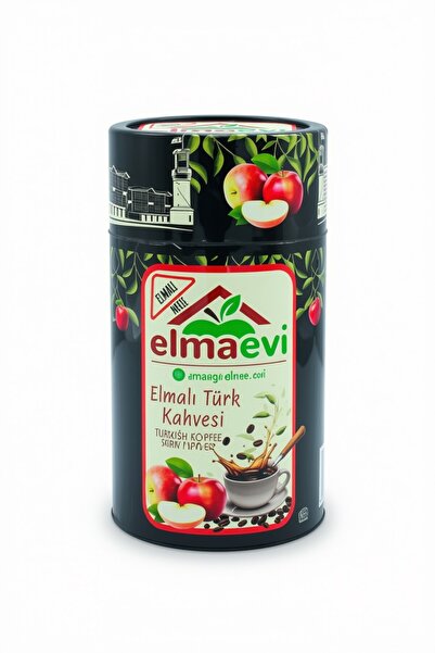 ELMA EVİ Elmali Turkish Coffee Cylinder Box 100 Gr.
