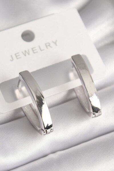Inure Jewelry Brass Silver Color Women's Earrings