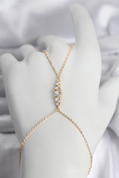 Inure Jewelry Brass gold color zircon stone women's shahmeran