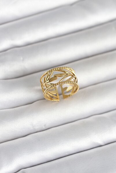 Inure Jewelry 316L Steel Gold Color Spike Model Women's Ring