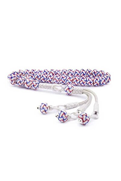Inure Jewelry Blue Red White Silver Trabzon Kazaziye Rosary