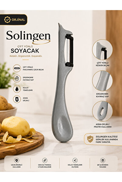 elfnur Solingen Vertical Silvery Side Peeler Gray