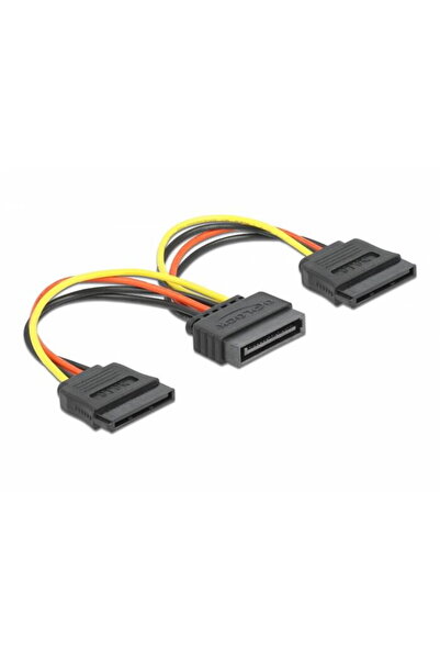 DELOCK CABLU ALIMENTARE SATA LA 2 X SATA 15 CM, 60105