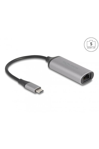DELOCK Adaptor USB Tip C la LAN 5 Gigabit, 81570