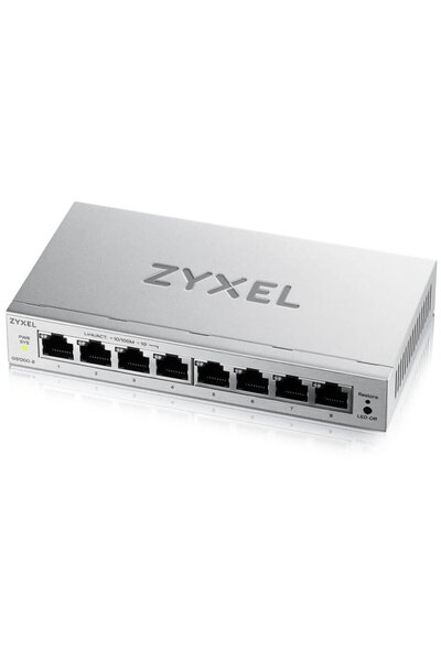 ZyXEL GS1200-8V3 Managed Switch, 8 Gigabit Ports, 8xLAN