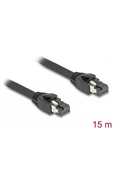 DELOCK Cablu de retea RJ45 Cat. 8.1 S/FTP LSOH 15m Negru, 80238