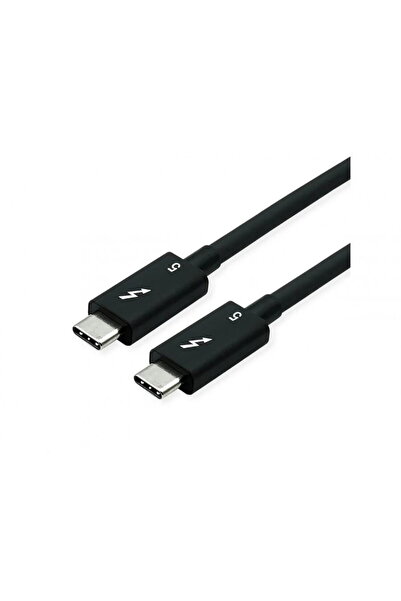 Roline Cablu Thunderbolt 5 (USB tip C) pasiv 8K60Hz 80Gbit/s 240W T-T 1m Negr...