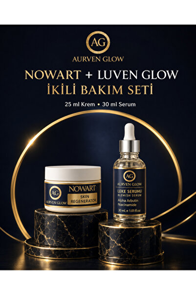 AURVEN GLOW Nowart Et Beni - Siğil İçin Krem + Luven Glow Leke Serumu