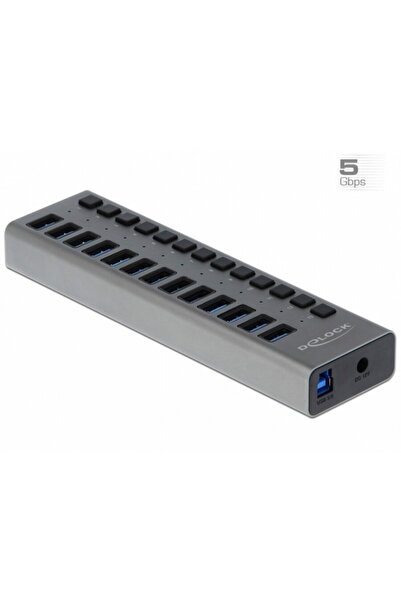 DELOCK HUB cu 13 porturi USB 3.0 + Comutator Pornit/Oprit, 63738