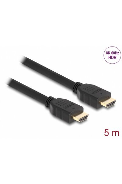 DELOCK Cablu HDMI de mare viteză 48Gbps 8K60Hz/4K120Hz T-T 5m, 82004