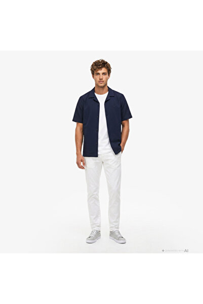 Lacoste Erkek Slim Fit Krem Chino Pantolon