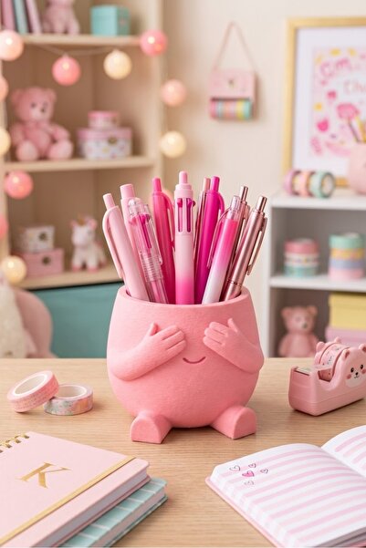 Aves Tasarım “Peeky Pink Kalemlik – Eğlenceli Tasarım Organizer