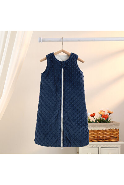 Choice4 Navy Blue Baby Sleeping Bag 0-6m Autumn and Winter Vest-Style Bean Ve...