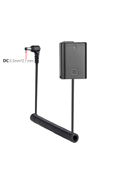 PROBTY موصل تيار مستمر AC-PW20 NP-FW50، بطارية وهمية مع موصل D-Tap لسوني ألفا...