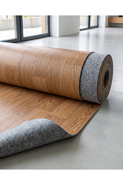 BALBAN 200 Cm X 300 Cm ( 6 M2 ) Parke Desenli Zemin Muşambası
