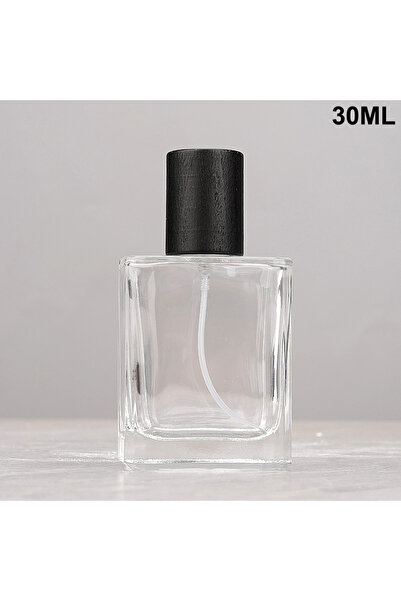 Choice9 Black 30ml 15/30/50ml Transparent Thick Glass Perfume Spray Bottle wi...
