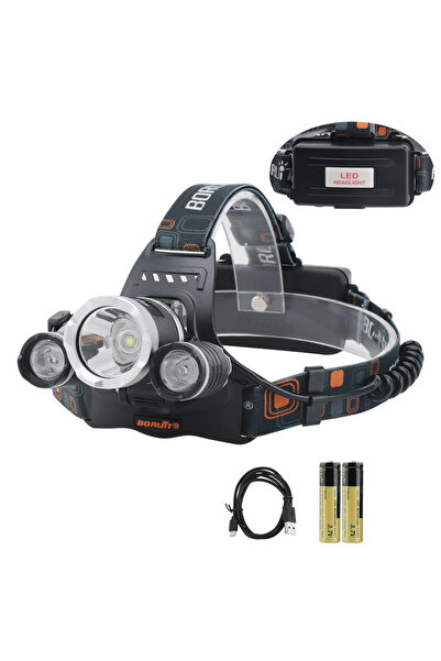 Choice3 RJ-3000-D BORUiT RJ-3000 LED Headlamp 3000LM Powerful Type-C Recharge...