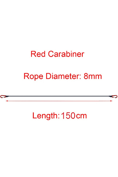 Choice4 150cm Elastic Bungee Cord Tie Strap with Carabiner Hooks for Kayak Cy...