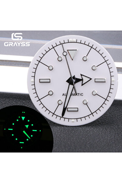 Choice7 white set Nologo New Design Wine-Red Enamel Dial with 28.5mm White Ma...