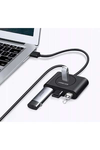 Ugreen HUB extern Ugreen, "CR113" porturi USB: USB 3.0 x 4, conectare prin US...