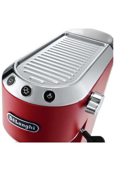 DELONGHİ Espressor manual Dedica Style EC 685, 1300 W, 15 Bar, 1.1 l, Slim, Rosu