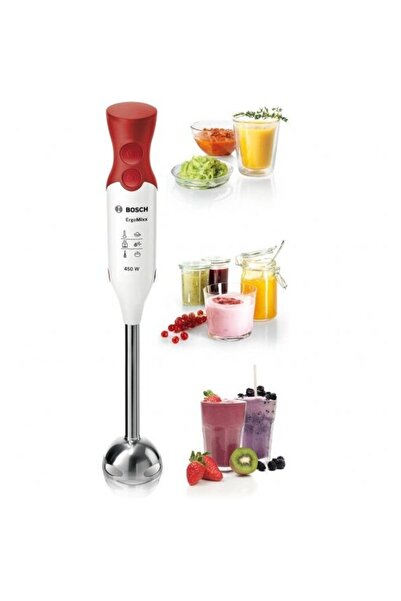 Bosch Blender MSM64110 Blender cu imersie 450 W Roșu, Alb
