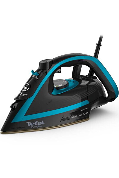 TEFAL Fier de calcat Puregliss FV8066E0, 3000 W, abur variabil 50 g/min, Cole...