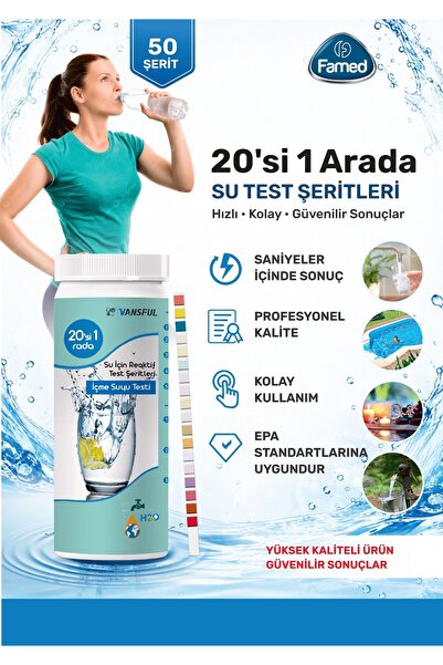 Famed SU ANALİZ TESTİ HIZLI 50 Lİ