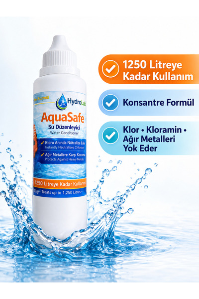AquaSafe Premium Su Düzenleyici Klor Kloromin Ağır Metal Giderici