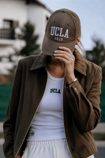 UCLA Ballard Haki Baseball Cap Nakışlı Unisex Şapka