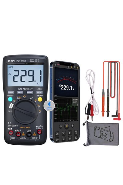 Choice جهاز قياس رقمي متعدد ZT-300AB ZOYI 300AB، جهاز اختبار تناظري 6000، قيا...