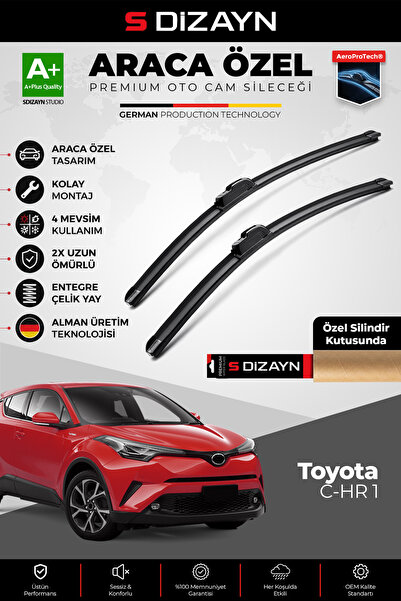 S Dizayn S-Dizayn Toyota C-HR Ön Cam Silecek Seti 2016-2023 Premium Araca Öze...