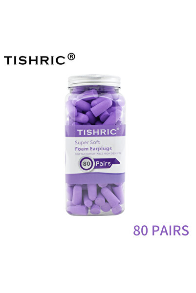 Choice 160 قطعة من سدادات الأذن TISHRIC سدادات أذن إسفنجية ناعمة لتقليل الضوض...