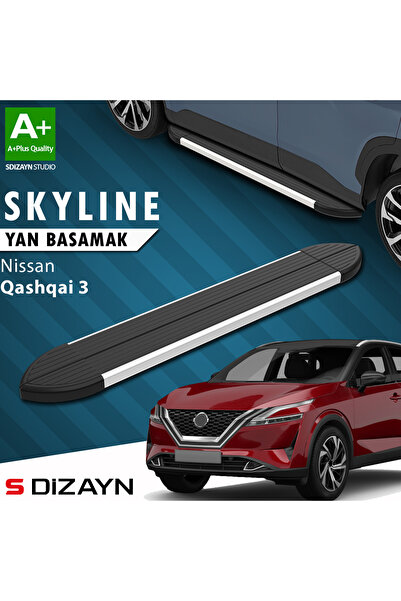 S Dizayn Nissan Qashqai 3 Skyline Aluminyum Yan Basamak 173 Cm 2021 Üzeri A+ ...