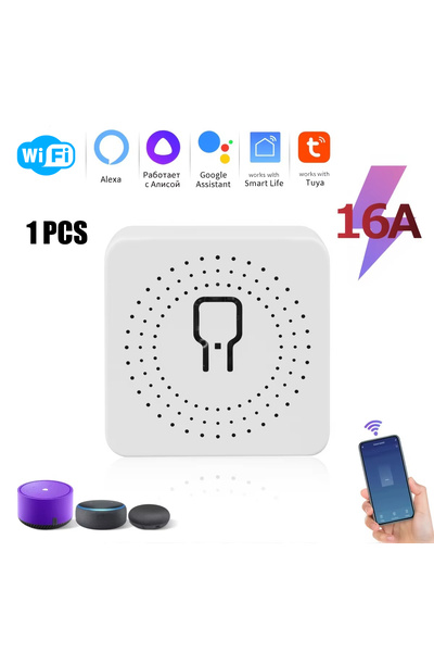 Choice3 WIFI 16A WIFI/ZigBee Smart Mini Smart Light Switch 2 Way Control Brea...