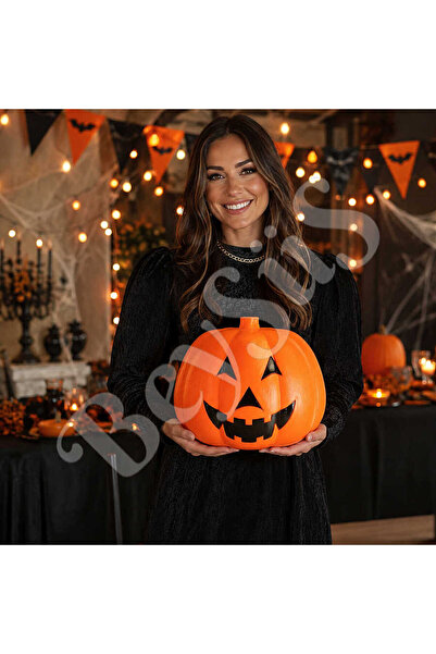 BeySüS Cadılar Bayramı Halloween Balkabağı Dekoratif 20 cm