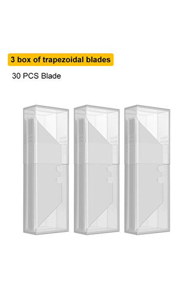 Choice1 3 box A 30Pcs Trapezoidal Blade Multi Functional Carbon Steel Blade R...