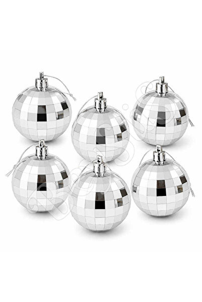 BeySüS Yılbaşı Çam Ağacı Süsü Disko Topu Görünümlü 4 cm 6 lı