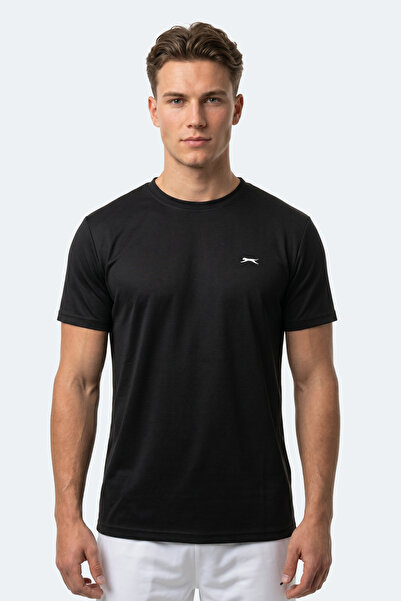 Slazenger Ανδρικό μαύρο μπλουζάκι KEANU