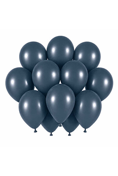 BeySüS Deep Ocean Color Latex Retro Balloons (30 cm) - 12 Pieces