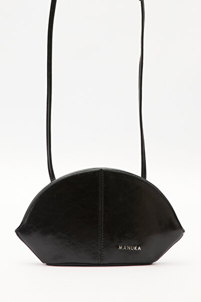 Manuka Polly Binding Detail Bag Black Truffle