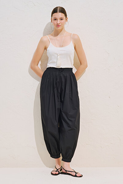 Manuka Balon Formlu Lace-Up Pants Black